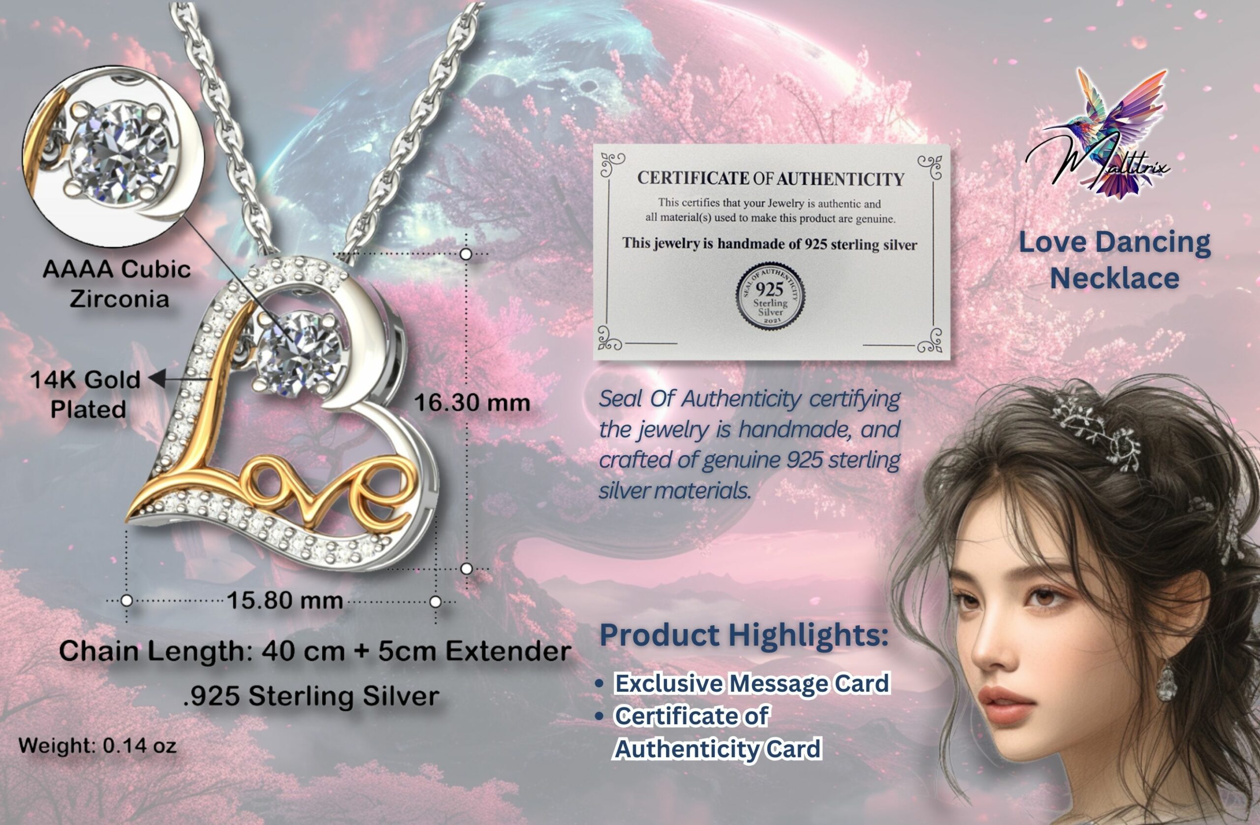 Love Dancing Necklace